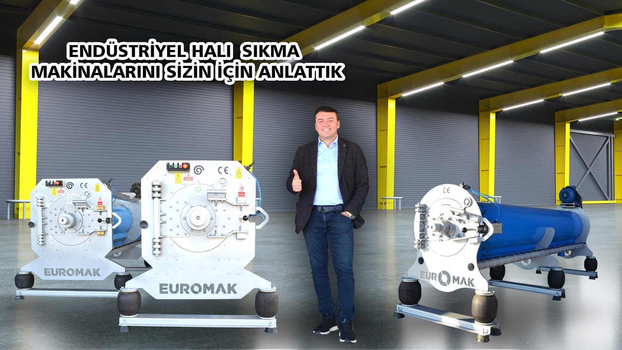 Endüstriyel Halı Sıkma Makinalarını Sizin İçin Anlattık - SPIN 5200- SPIN 4200- SPIN 3300 - Euromak