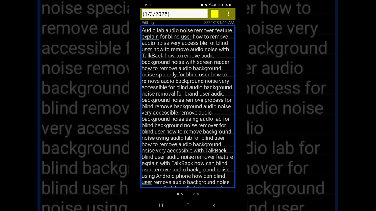 use this powerful AI audio noise remover for blind user AI background noise remove very accessible