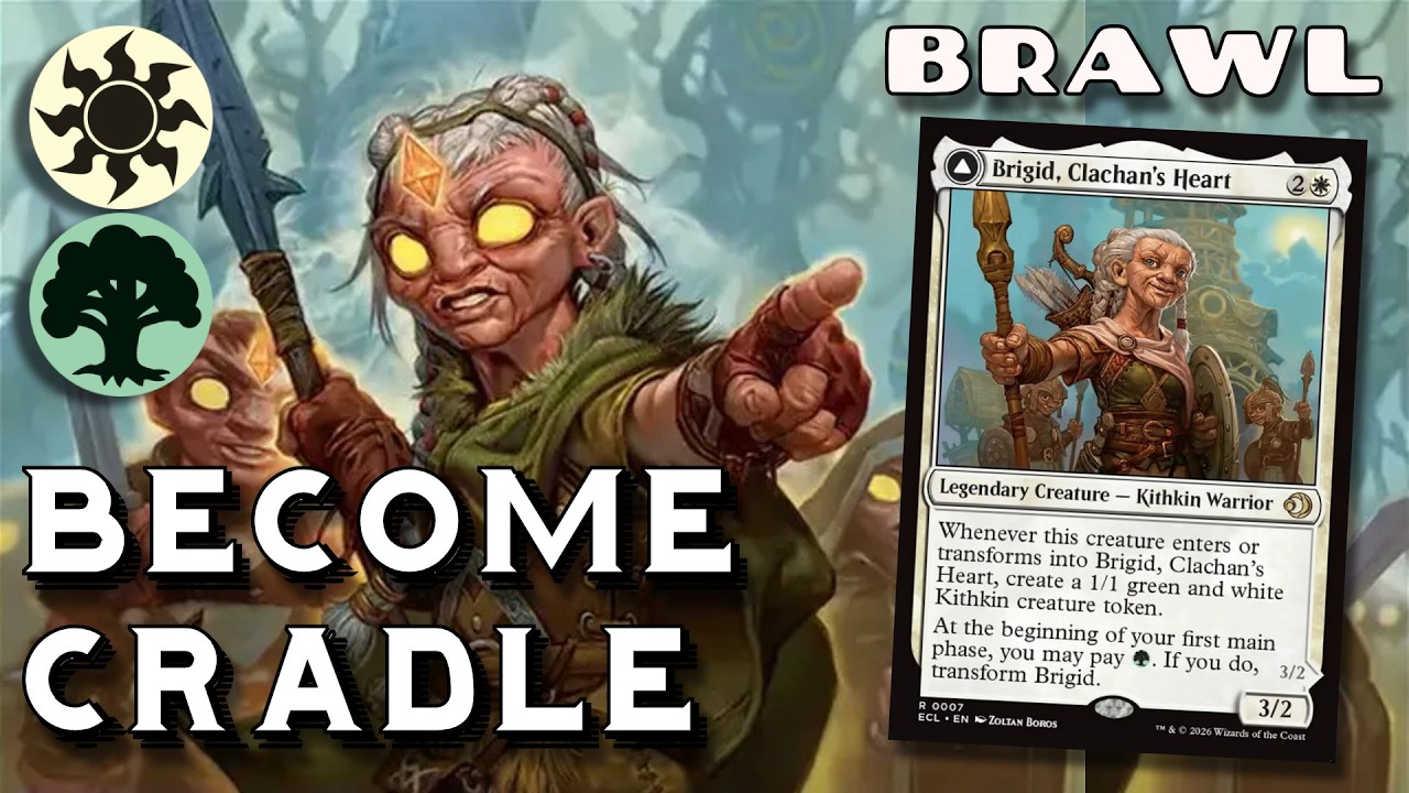 Gaea's Cradle as a Commander  - Brigid Clachan's Heart / Doun's Mind  - Brawl MTG Arena Gameplay