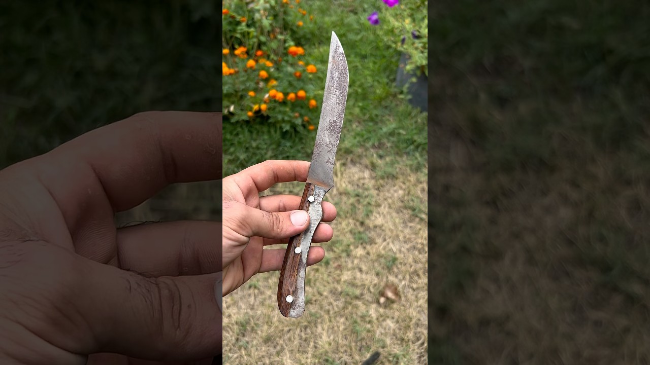 #restoration damascus knife #randomtools