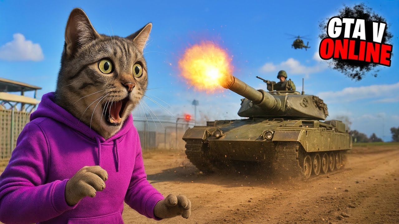 😈 UKRADLIŚMY CZOŁG z bazy WOJSKOWEJ! 💥 | GTA V ONLINE