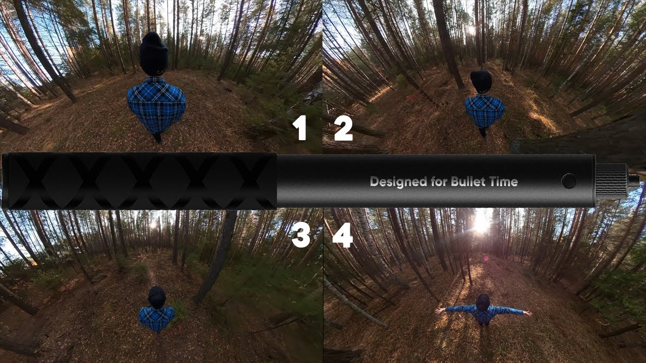 Insta360 One X2 on Invisible Selfie Stick w/ Belt Mount Walking Test