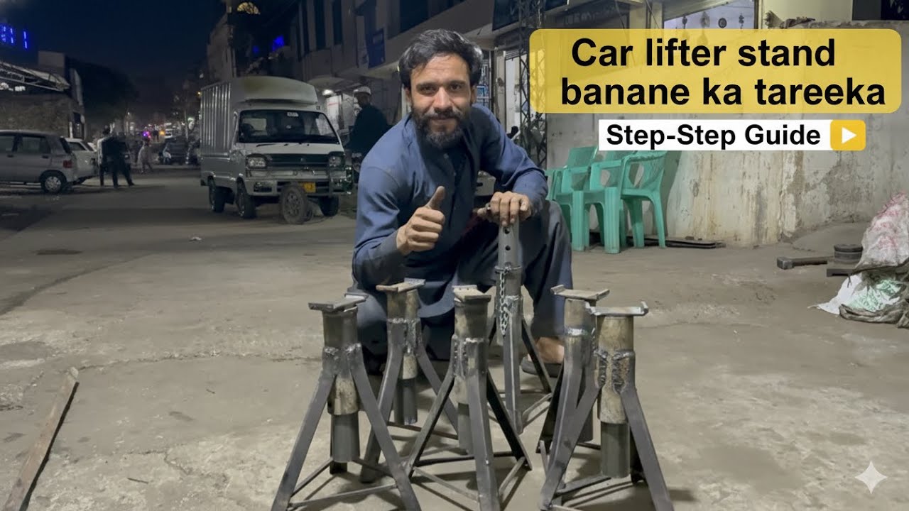 Car ke liya stand banane ka mukamal tareeka🤩| Strong stand 😍| 