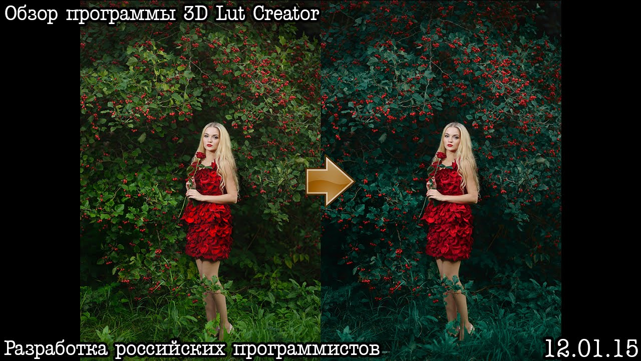 Мощный инструмент цветокоррекции 3D Lut Creator