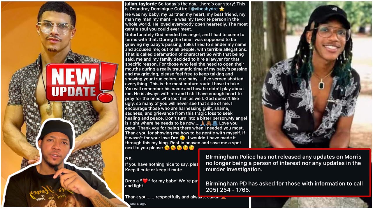 Julian Morris Comes Forward To Make A Statement (Deundray Cottrell Update)