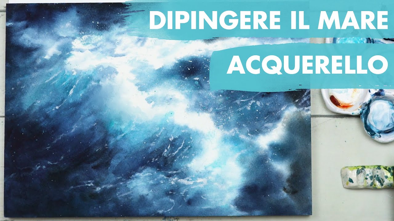 Come DIPINGERE il MARE 🌊 | Tutorial Acquerello