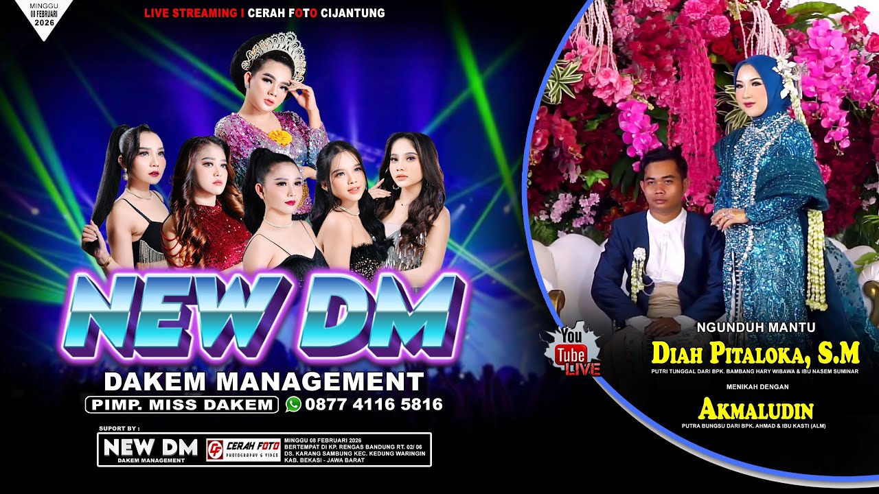 🔴 Live NEW DM Music 0877 4116 5816 | Ngunduh Mantu AKMALUDIN & DIAH | DAKEM Management | BGS Audio