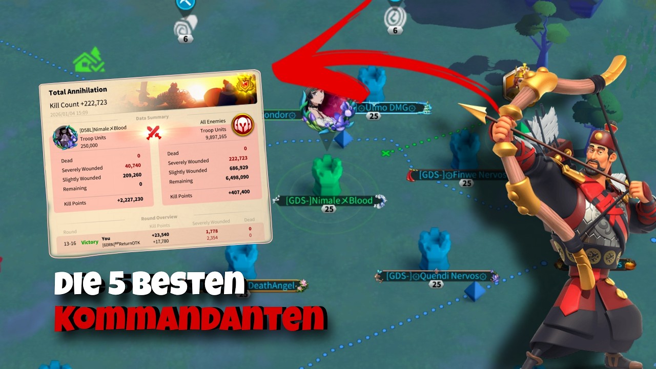Mit diesem Kommandanten DOMINIERST du KvK1 🔥┃RoK Deutsch
