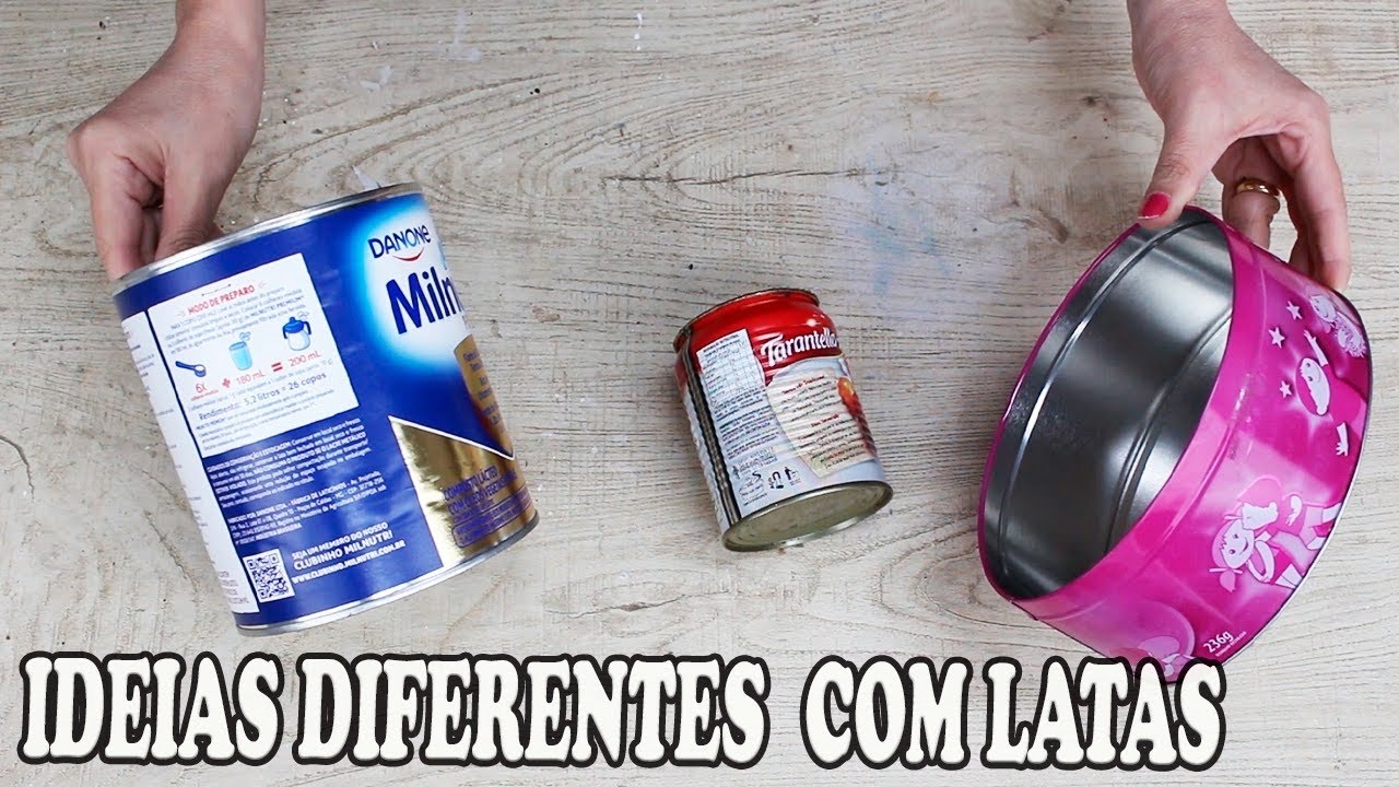 3 IDEIAS INCRÍVEIS COM LATAS PARA DECORAR SUA CASA gastando pouco!