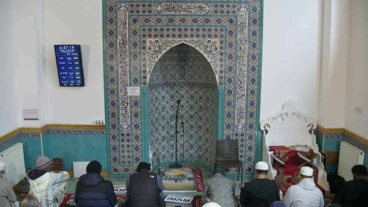 LICS Wightman Road Mosque  Taraweeh Prayers  15th  March  2026