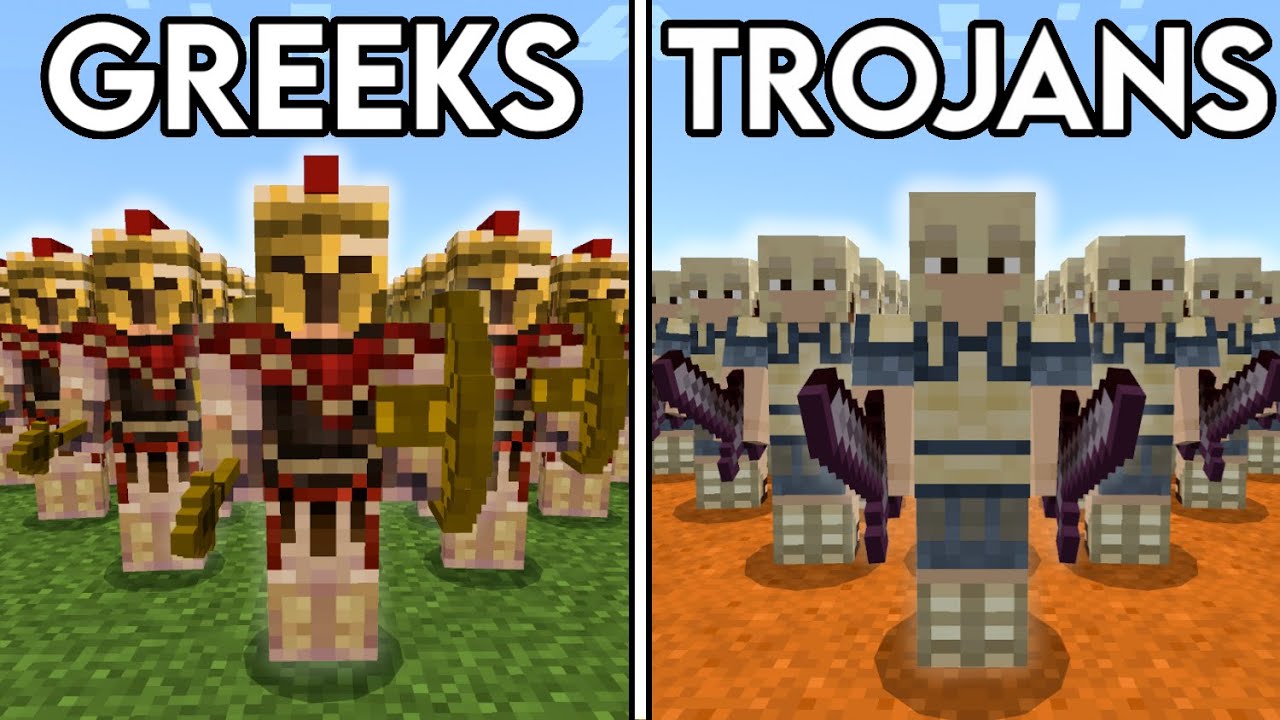Мифология Minecraft: ТРОЯНСКАЯ ВОЙНА