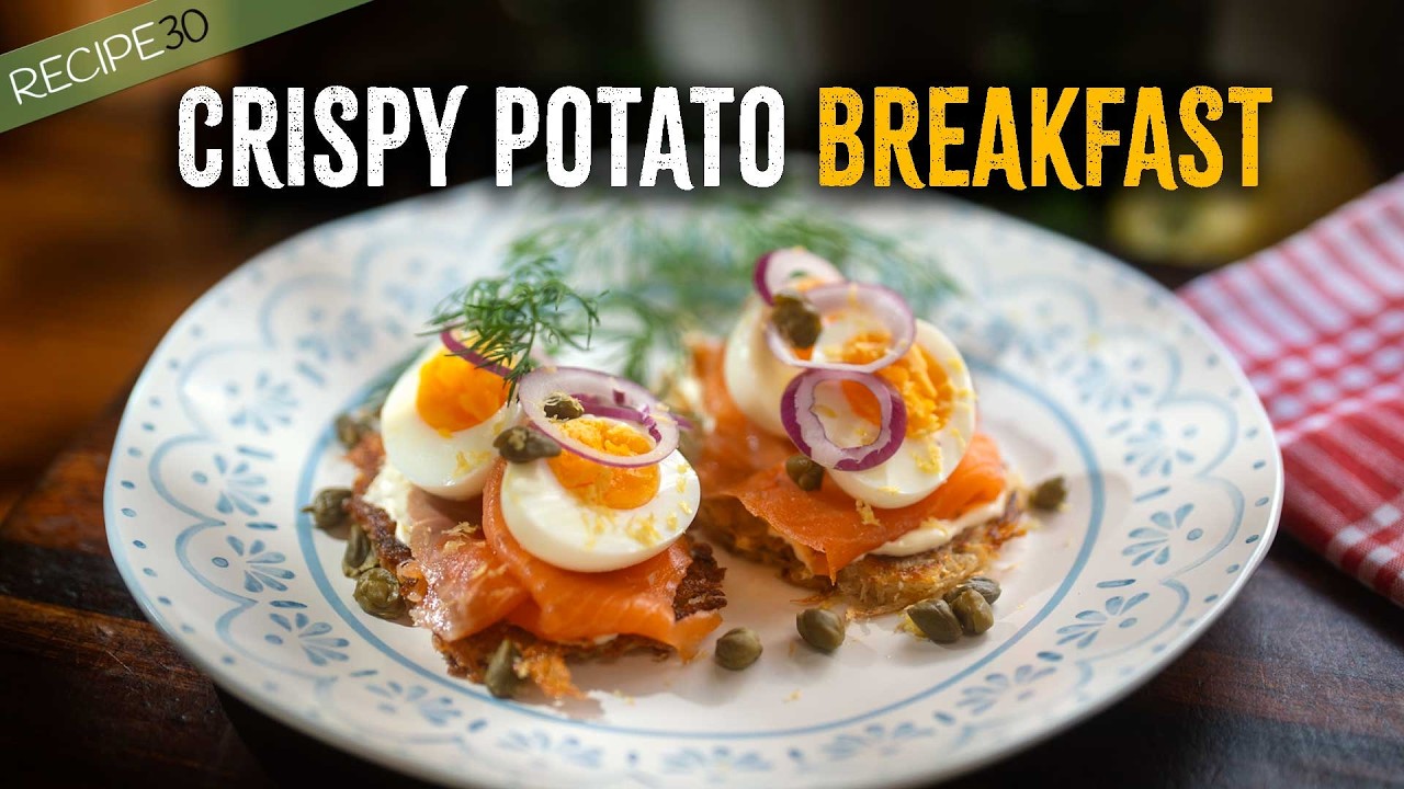 The Ultimate Breakfast: Smoked Salmon,  Eggs, and Crispy Rösti