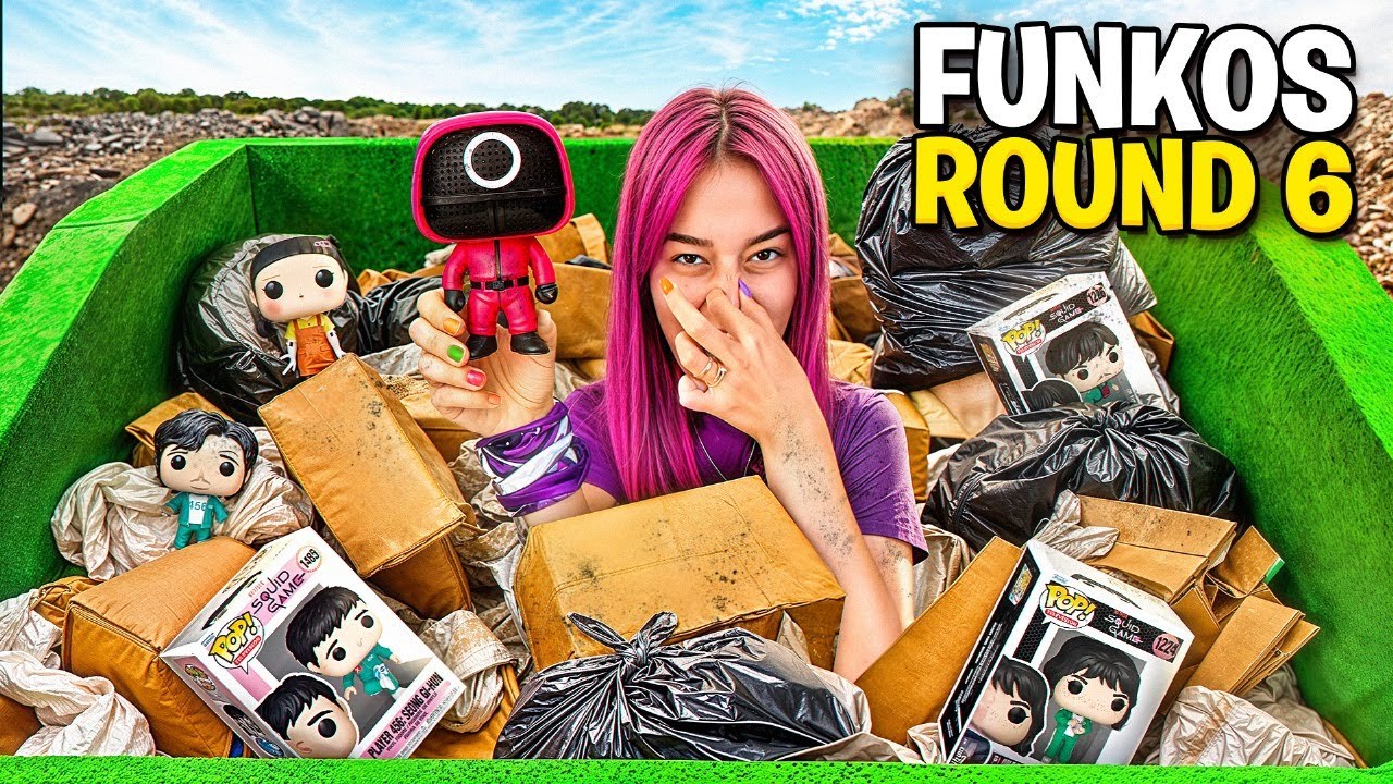 ENCONTREI FUNKOS DE ROUND 6 NO LIXO *era a coleção?