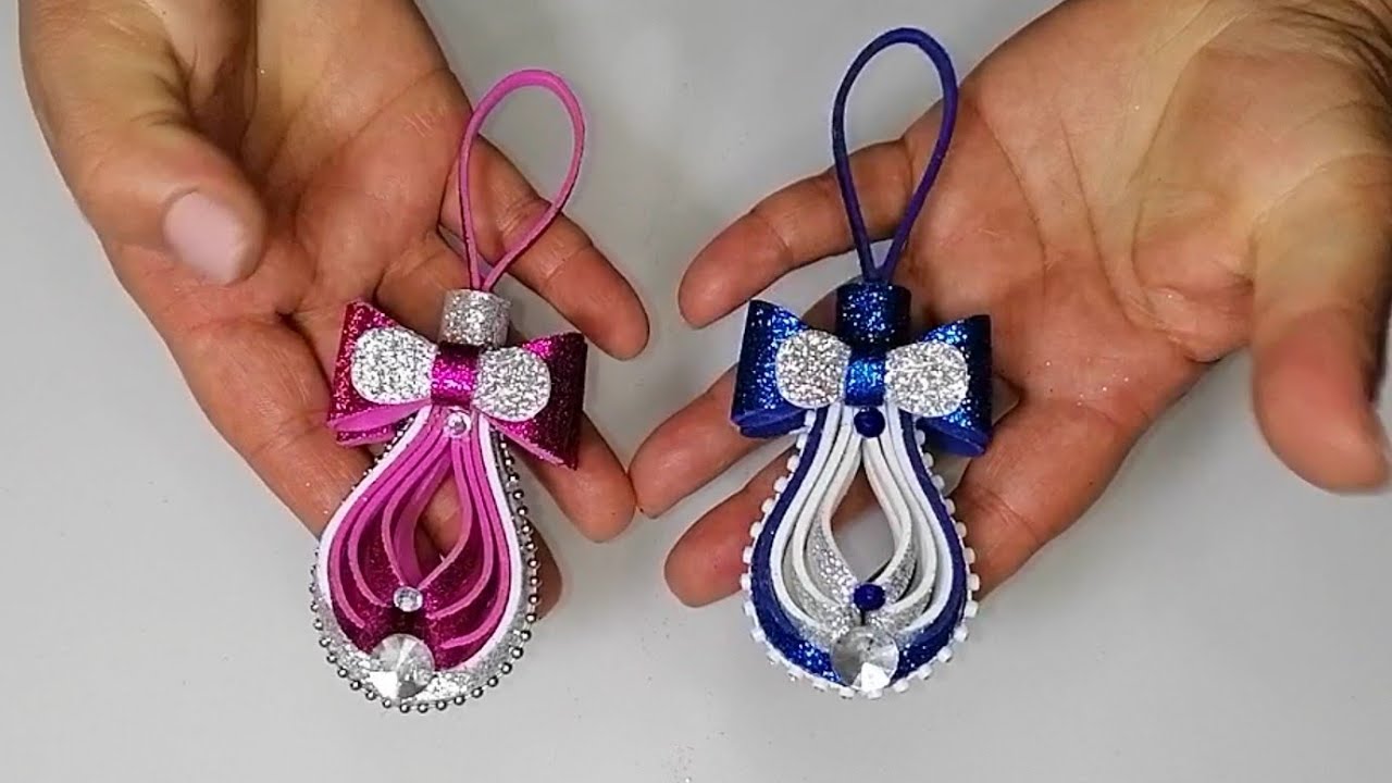 DIY Christmas ornaments 2021/Creazioni natalizie 2021/DIY Christmas decor/ Foam sheet Crafts ideas