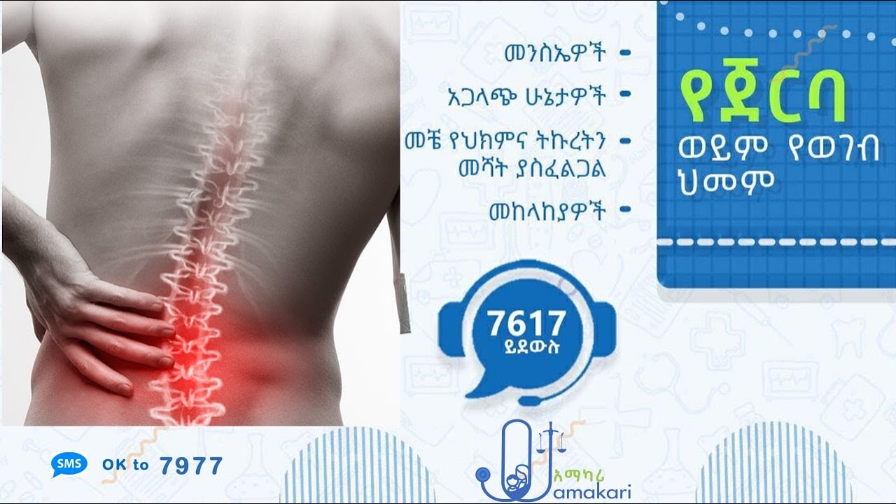 የጀርባ/የወገብ ህመም