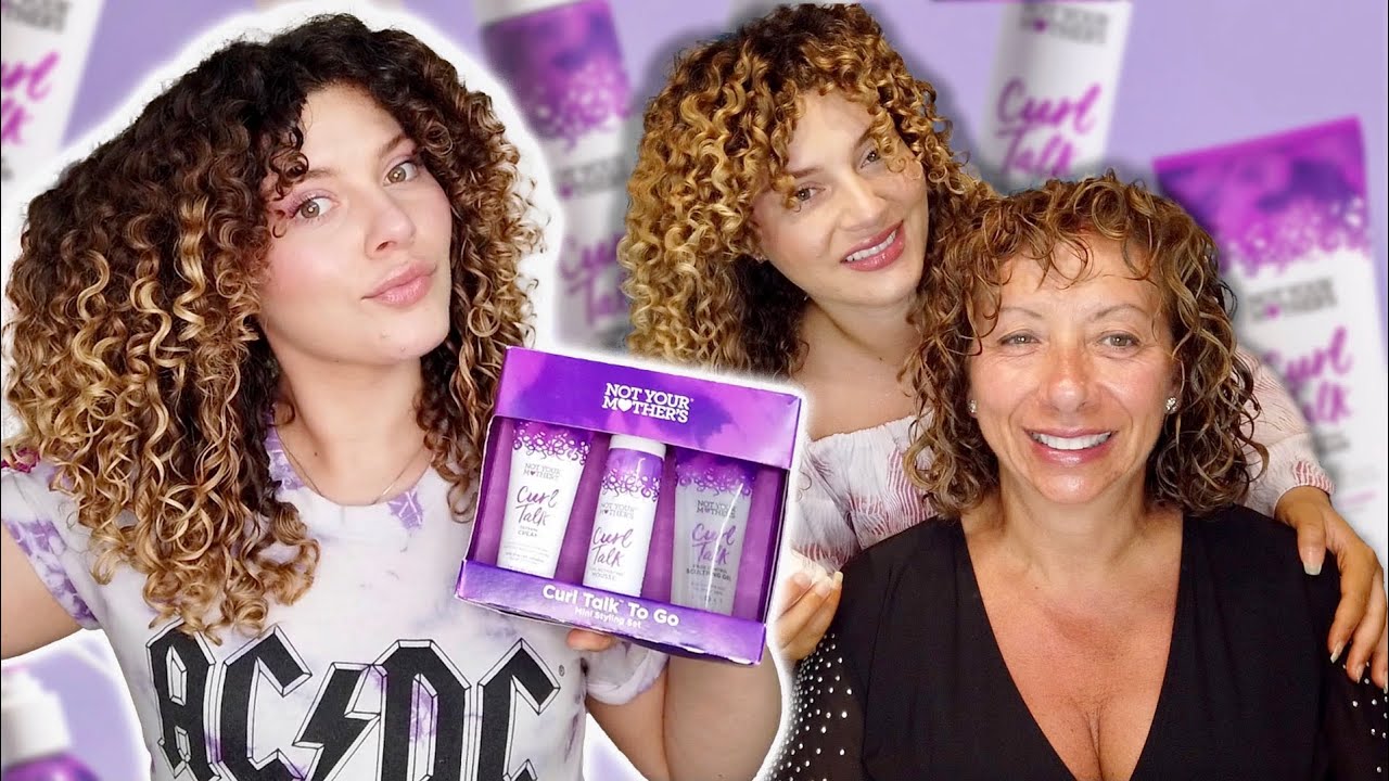 IS NOT YOUR MOTHER'S CURL TALK WORTH THE HYPE? (styling my mom's wavy hair for the first time)