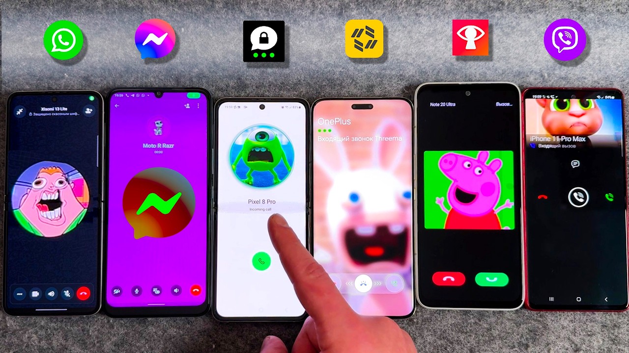 WhatsApp vs FM vs Threema vs Tawasal vs Skred vs Viber Nokia, Z flip3, HTC, Note 10, Honor, Z Flip6