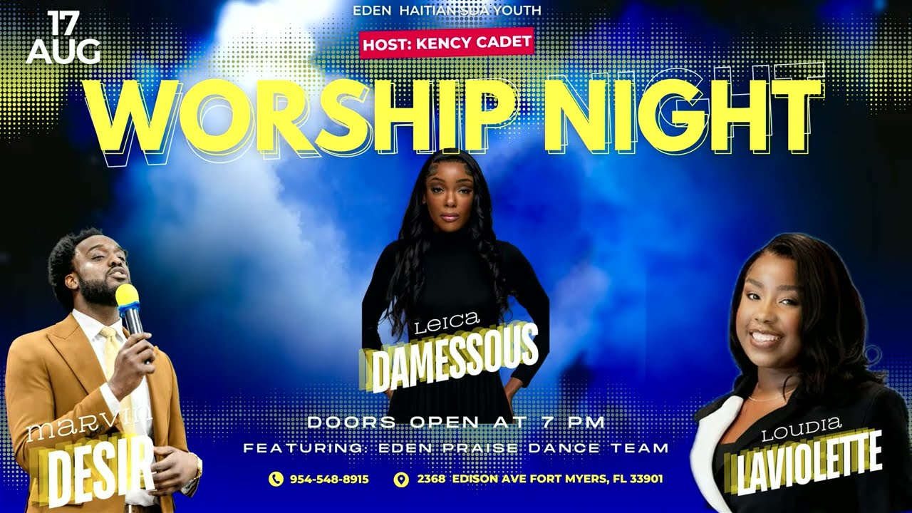 Order My Steps Worship Night  | Eden Haitian SDA Church