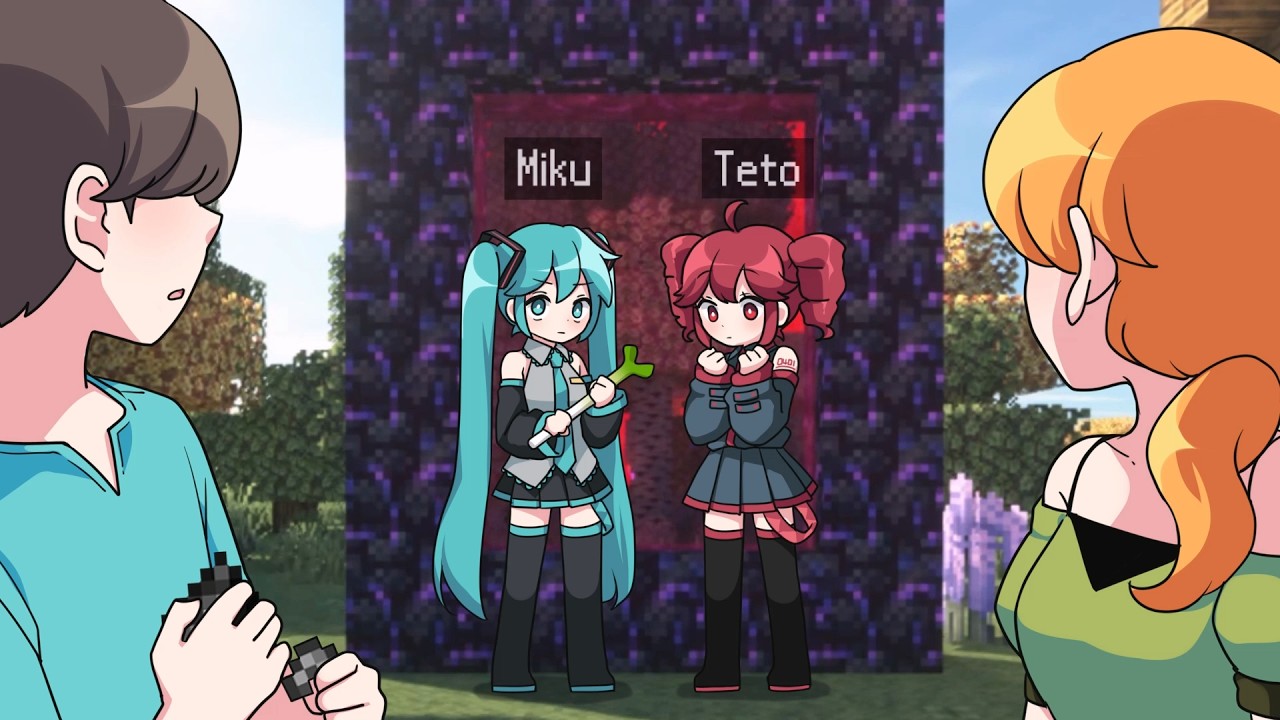 Multiverse Mod - Miku and Teto from Another Dimension |  BubblePlanet anime