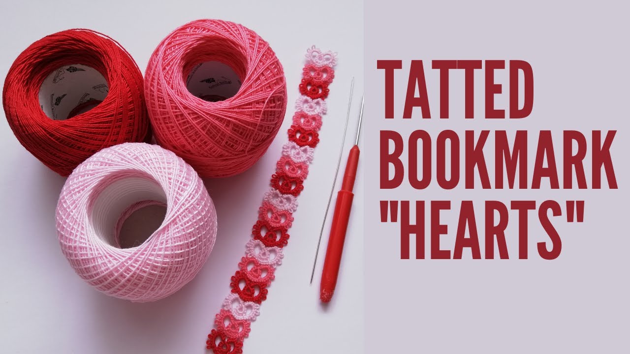 Needle Tatting | Bookmark 💕 | Marcador de livro em Frivolité 💕 ENG SUB