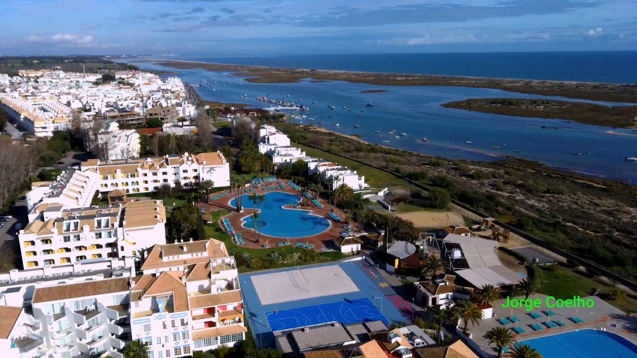 Conceição and Cabanas de Tavira Paradise - Algarve,Portugal - Aerial 1080p