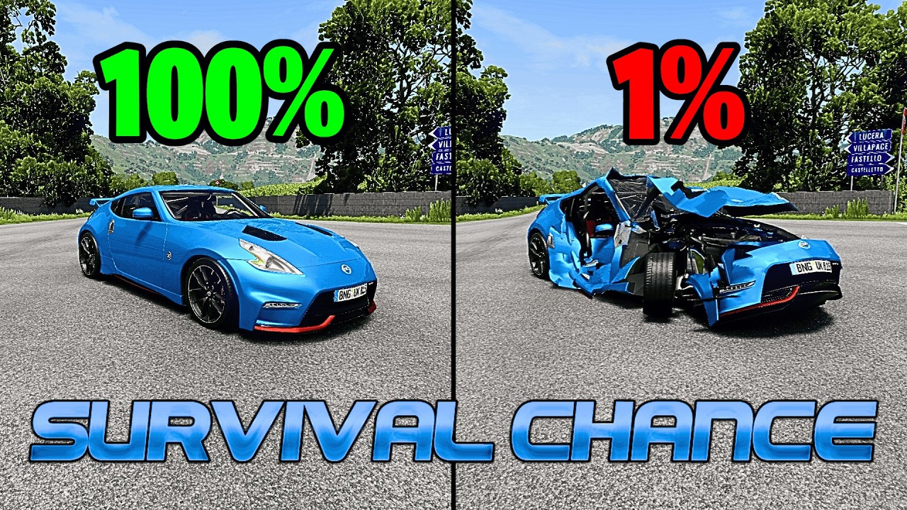 Realistic Survival Chance Crashes #303 | BeamNG.drive