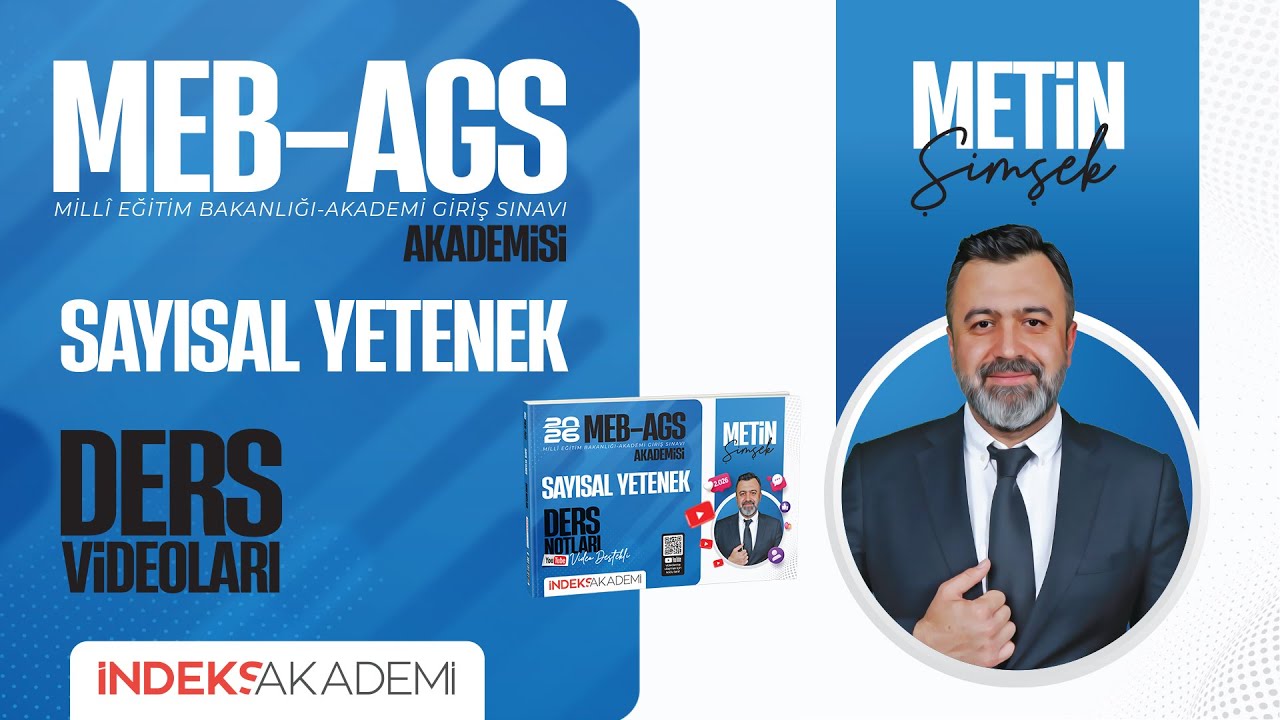 35 - 2026 AGS - Sayısal Yetenek - Basit Eşitsizlik - II - Metin ŞİMŞEK