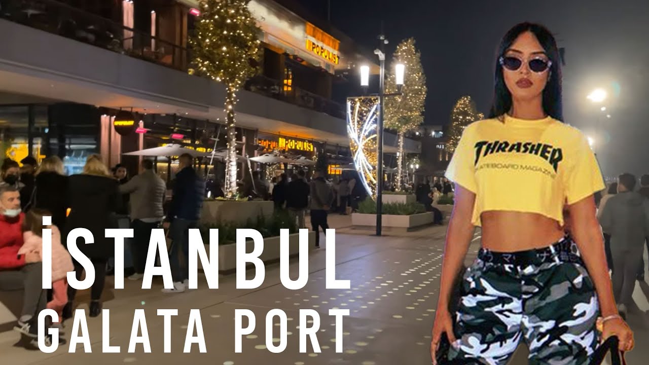 Istanbul Karakoy Galata Port Walking Tour 20 December 2021 | 4k UHD 60fps