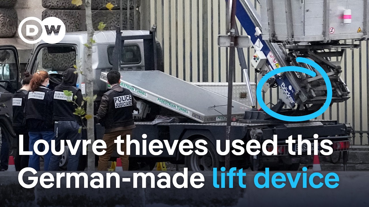 German lift company uses Louvre heist for marketing stint | DW News