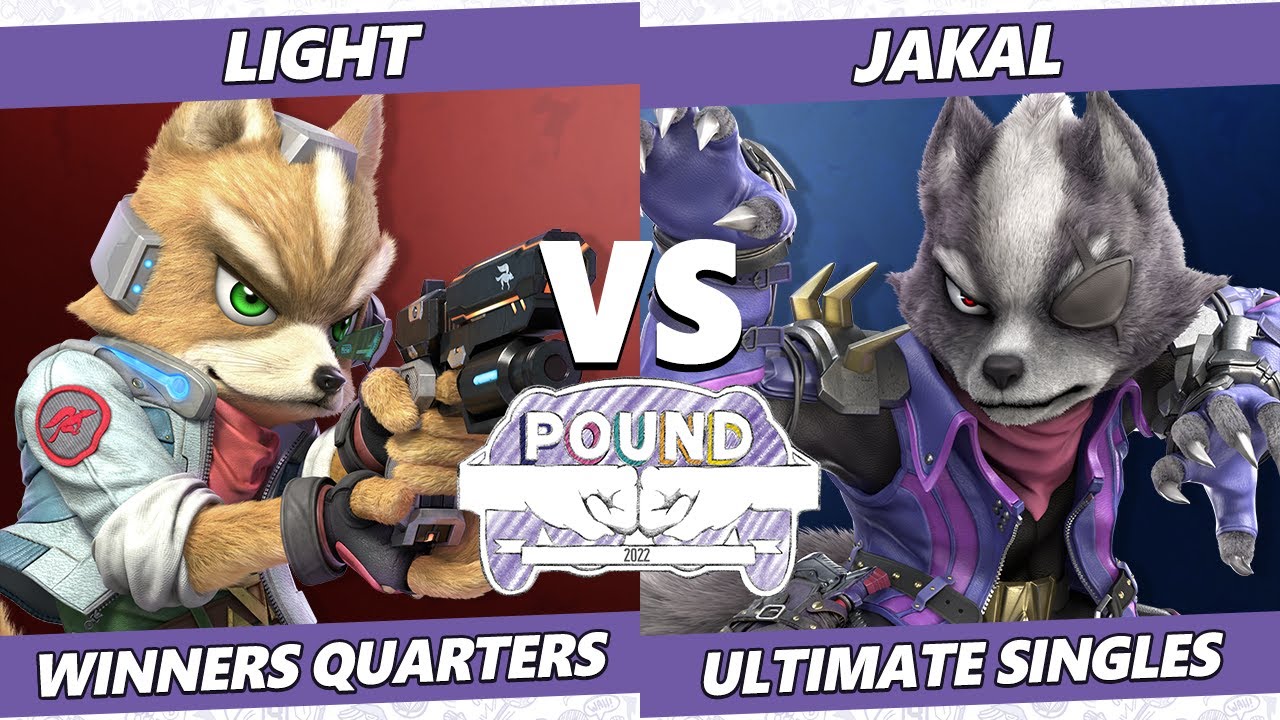 Pound 2022 Winners Quarters - Light (Fox) Vs. Jakal (Wolf) SSBU Smash Ultimate Tournament