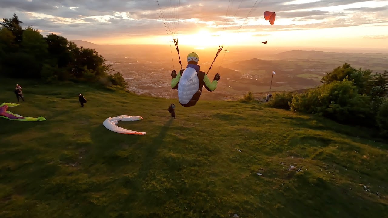 Chasing Sunset - Paragliding