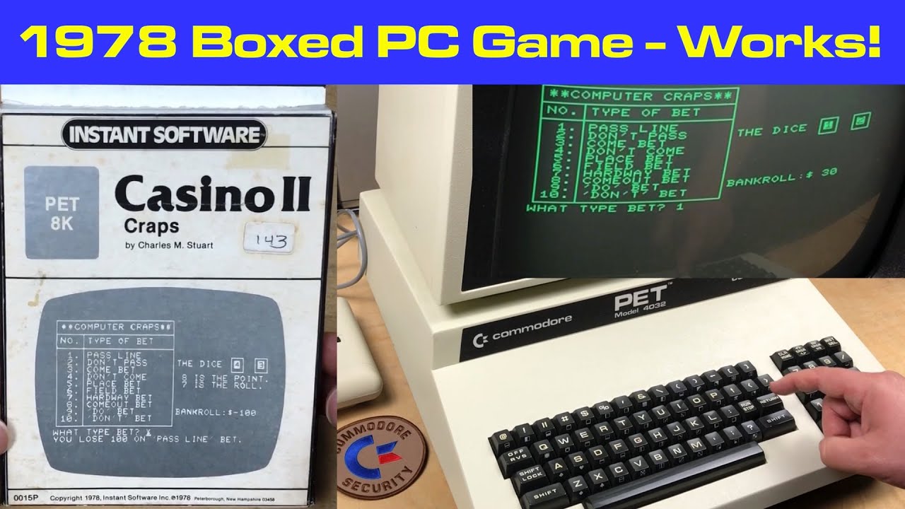 Playing a 42.5 Year-Old New Old Stock PET Personal Computer Game