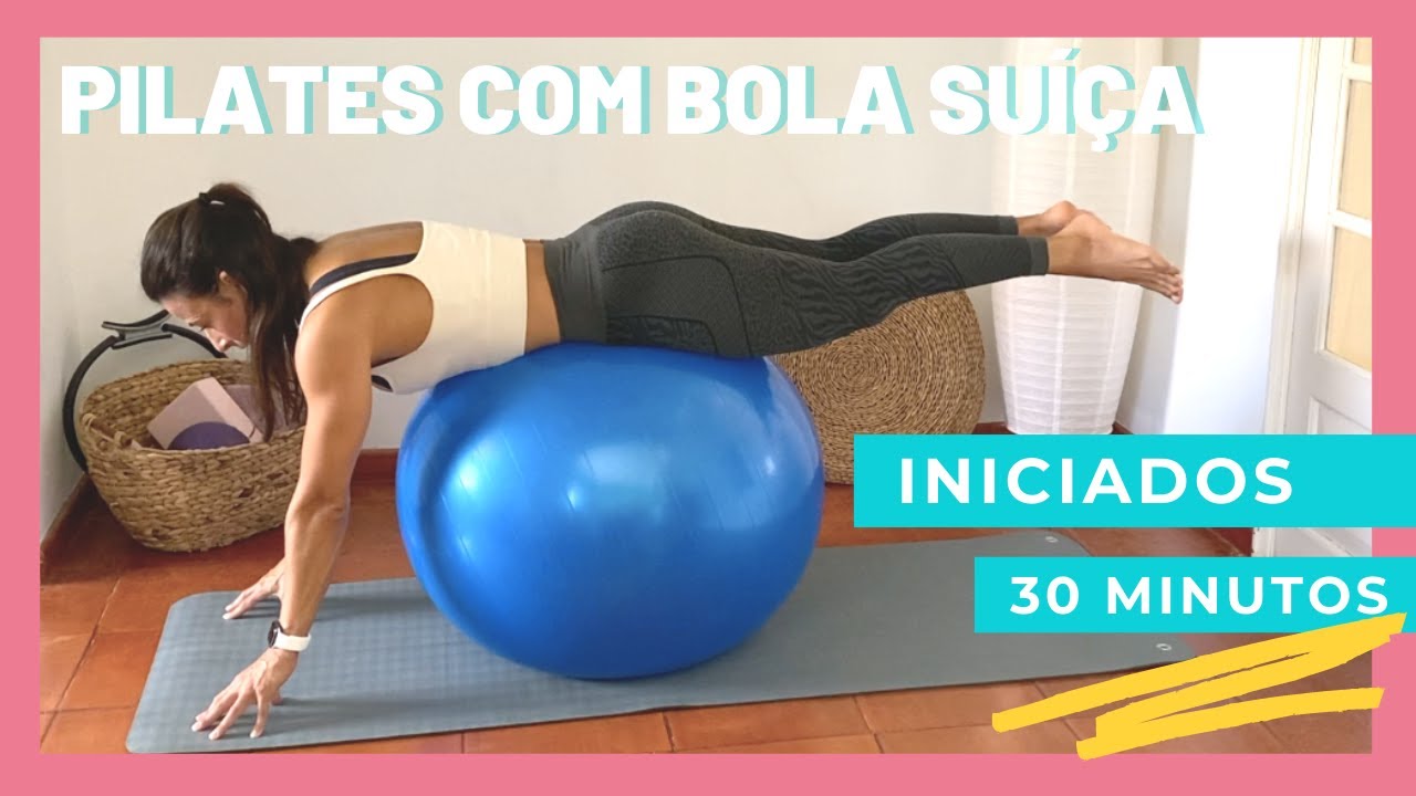 PILATES FLOW com BOLA SUÍÇA para INICIADOS - 30 minutos! | Carolina NOW