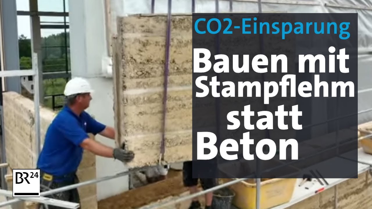 CO2-Einsparung: Stampflehm - Alternative zu klimaschädlichem Beton? | Abendschau | BR24