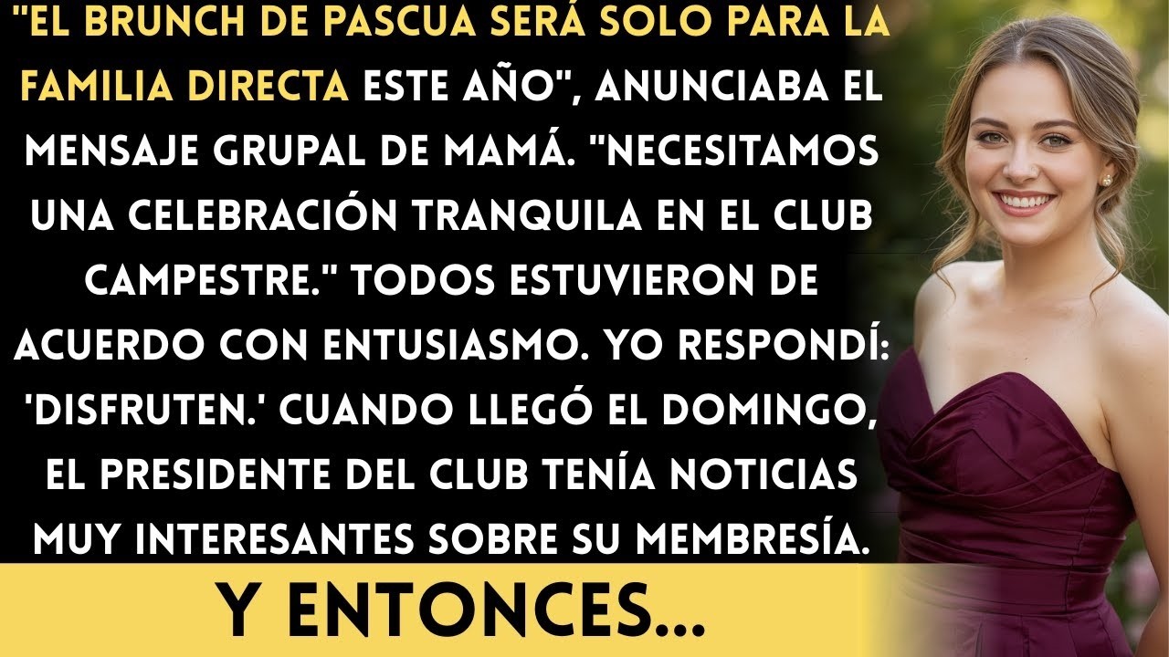 Después de 10 años organizando el brunch de Pascua, mis padres enviaron un mensaje  'Este año no