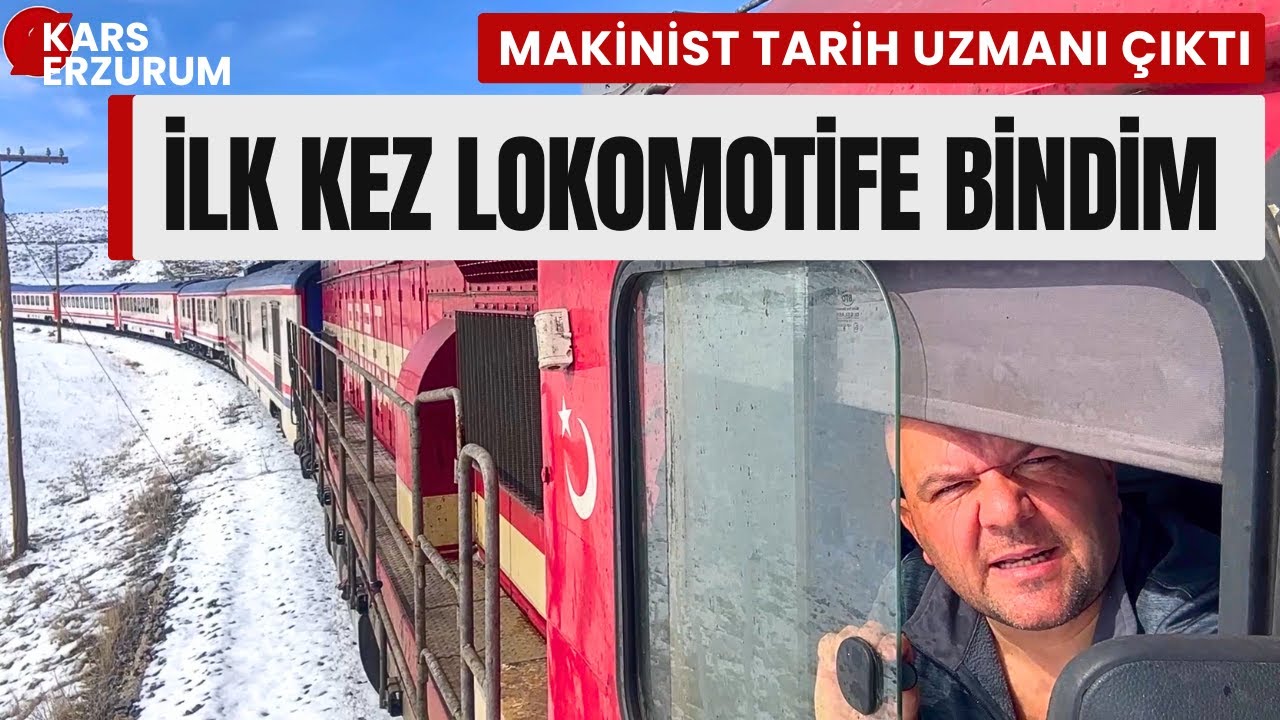 HAYATIMDA İLK KEZ LOKOMOTİFE BİNDİM / MAKİNİST TARİH UZMANI ÇIKTI / Talha Uğurluel