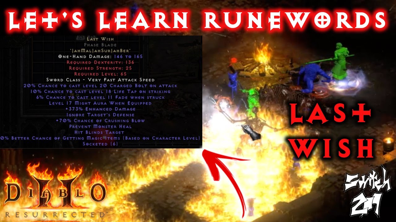 Let's Learn Runewords: Last Wish - Diablo 2 Resurrected