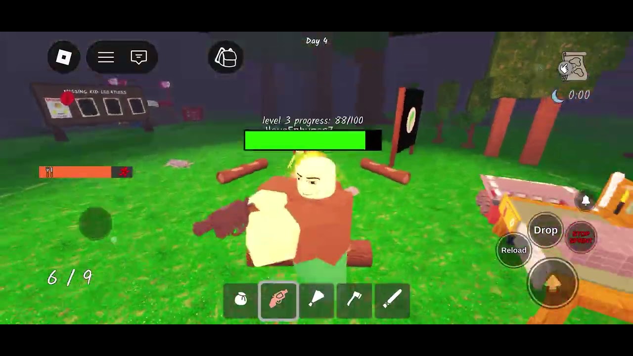 Playing 99 nights in the forest with ma sis