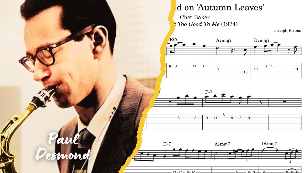 Autumn Leaves Solo (Paul Desmond Transcription For C Instruments)