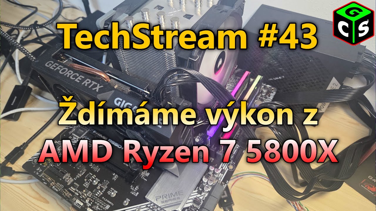 Taktování procesoru AMD Ryzen 7 5800X: Kam až se dostaneme se vzduchovým chladičem? - TechStream #43