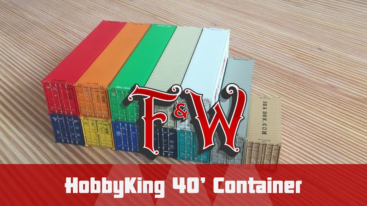 F&W003: HobbyKing/MikroRail 40'/20' container