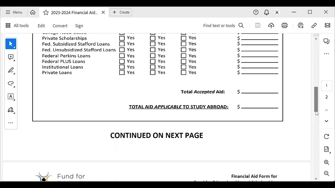 FEA Spring 2024 Financial Aid Form Tutorial