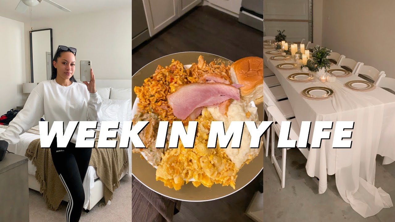 VLOG: New Dining Table, Friendsgiving Dinner, Deep Cleaning | Marie Jay
