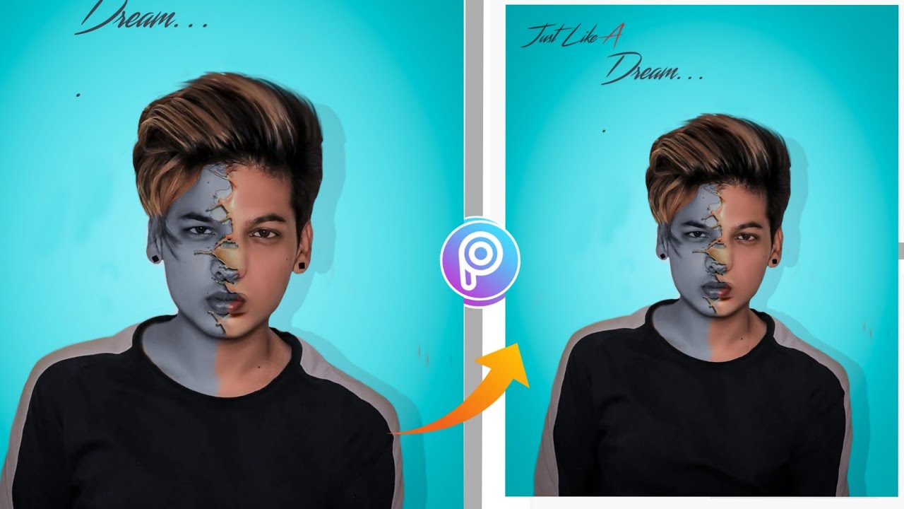 PicsArt Splash Face Editing !! PicsArt Splash Effect Photo Editing !!