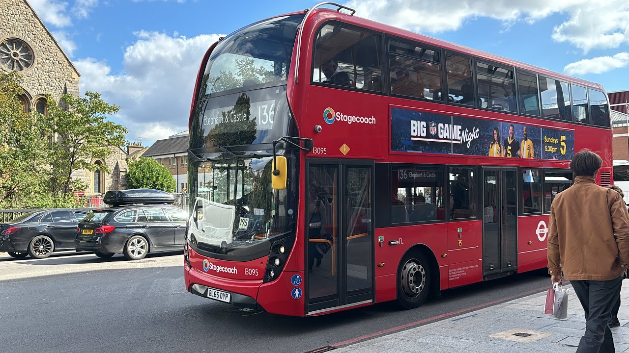 *NICE DRIVER* Volvo B5LH ADL Enviro400 MMC SLN 13095 BL65OYP Route 136 Elephant & Castle 