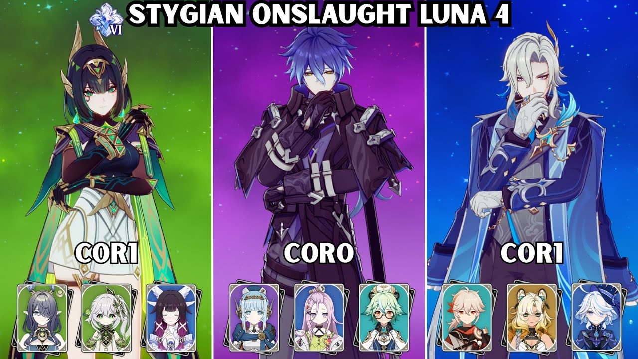 Stygian Onslaught Luna 4 | C0 Nefer - C0 Flins - C0 Neuvillette