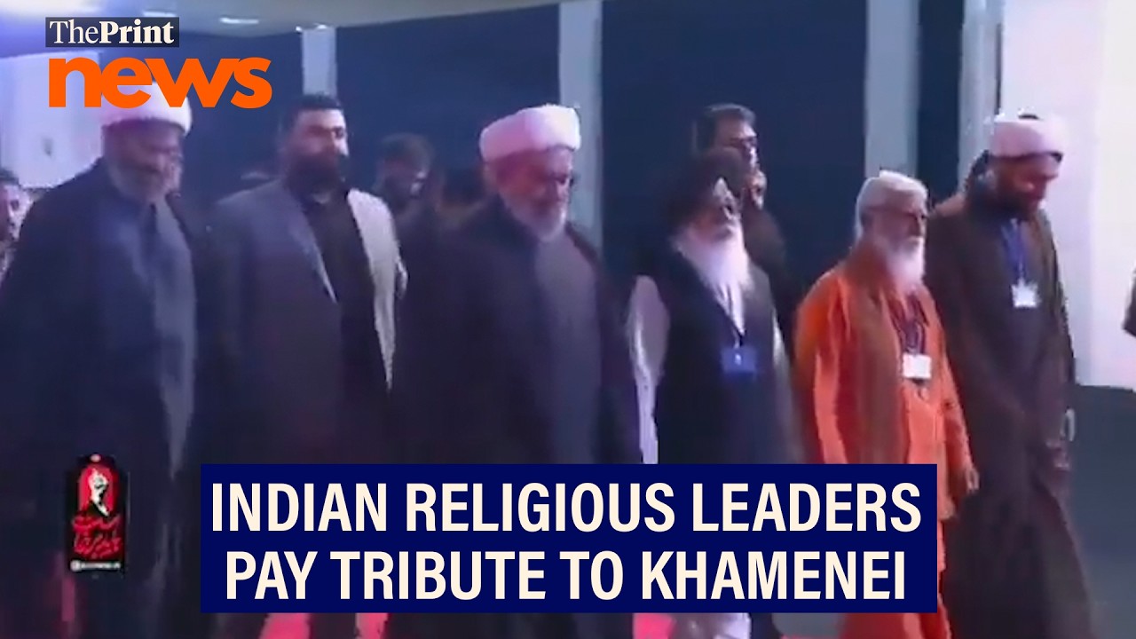 Delegation of Indian religious leaders pays tribute to slain Supreme Leader of Iran Khamenei