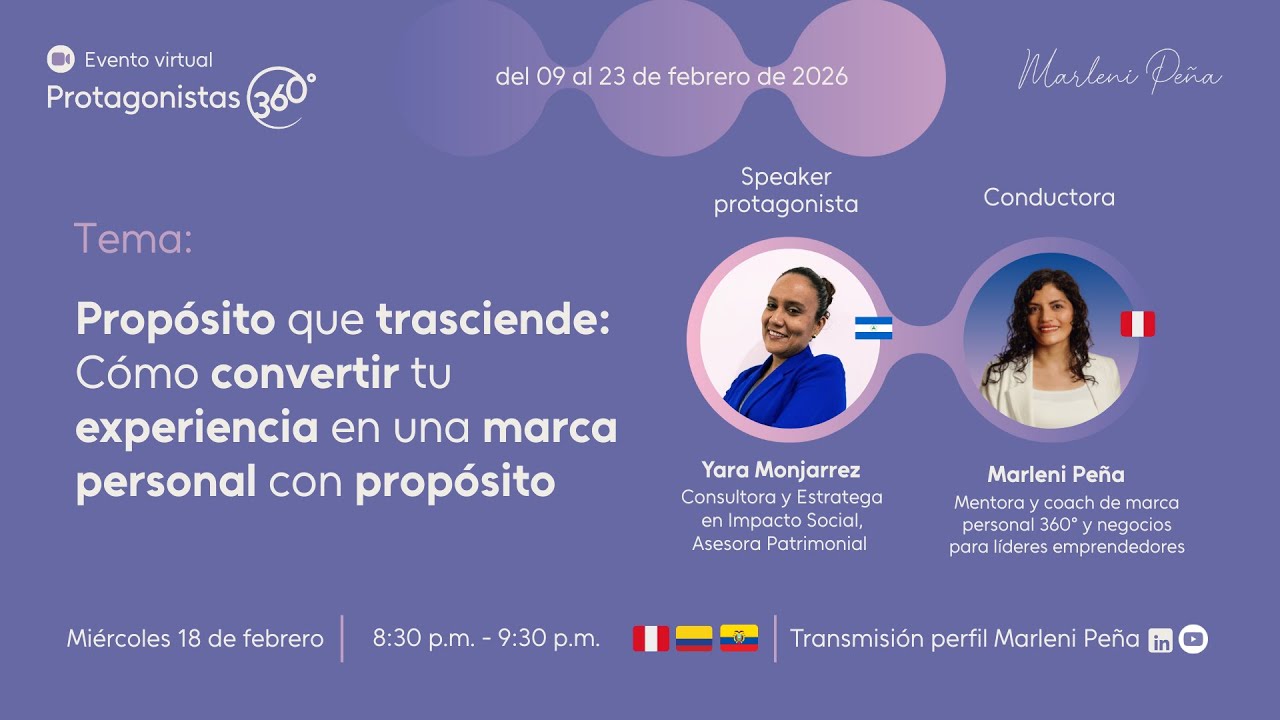 P360° #8: Cómo convertir tu experiencia en una marca personal con propósito