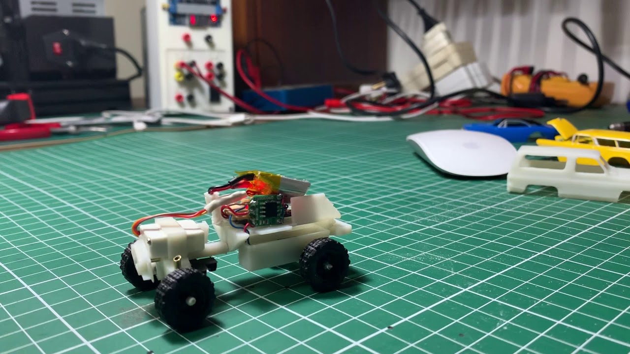 1:64 Micro Homemade 3D printed crawler rc car