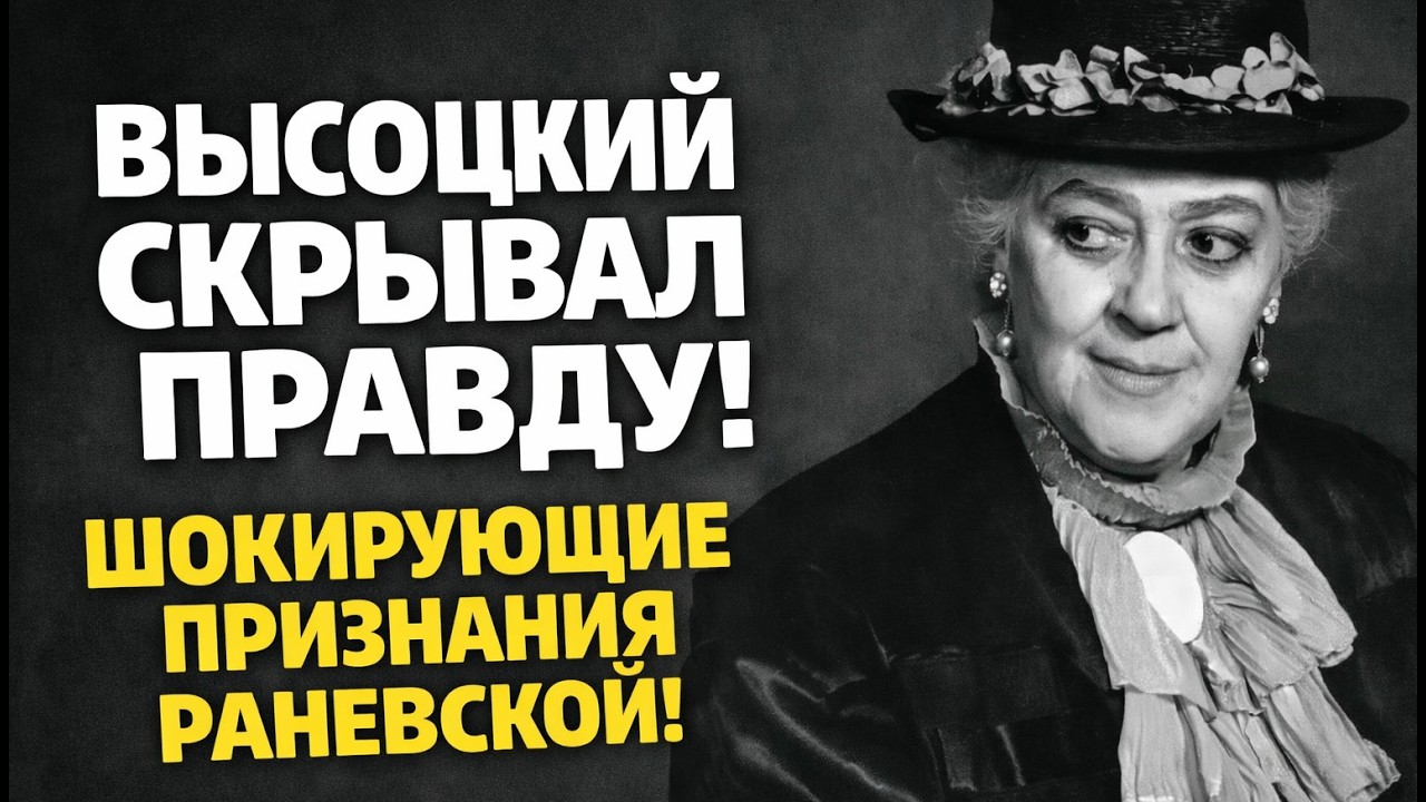 ФАИНА РАНЕВСКАЯ РАСКРЫЛА ГЛАВНЫЕ ТАЙНЫ СССР! Орлова, Высоцкий, Гурченко — скрывали ЭТО годами!